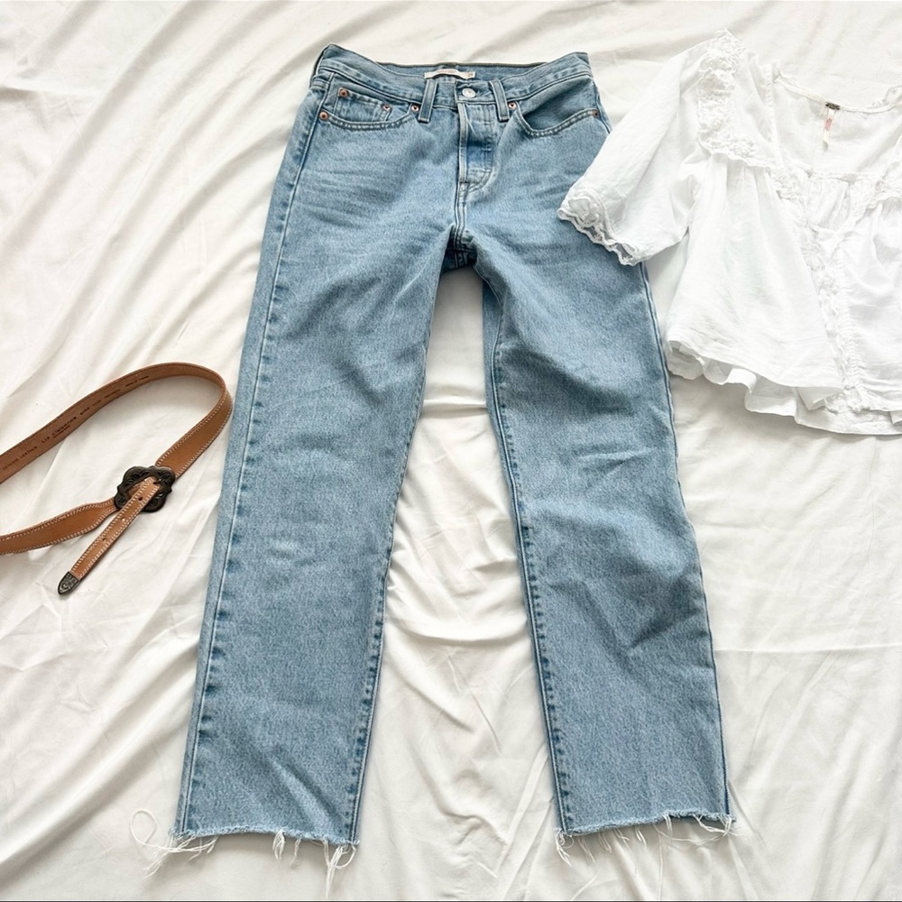 Levi's Light Blue Wedgie Straight Leg Jeans